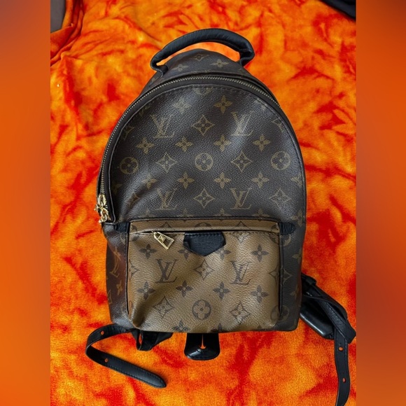Louis Vuitton Palm Springs Reverse Monogram Backpack PM Brown Canvas